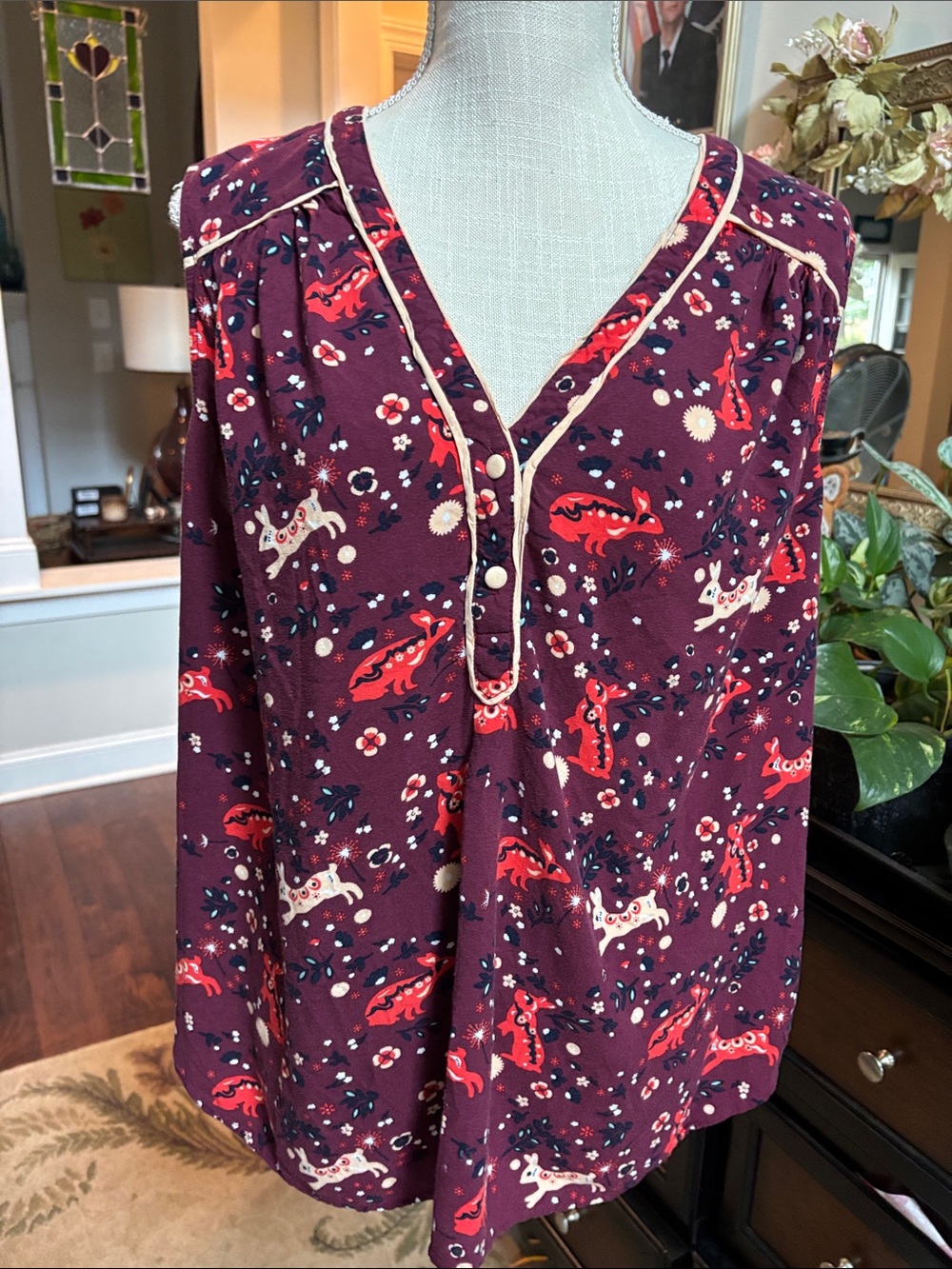 ModCloth cottage boho sleeveless blouse size 2x